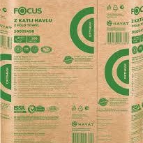 50002498 FOCUS OPTİMUM Z KATLI HAVLU KOLİ 200*12 (20X24)